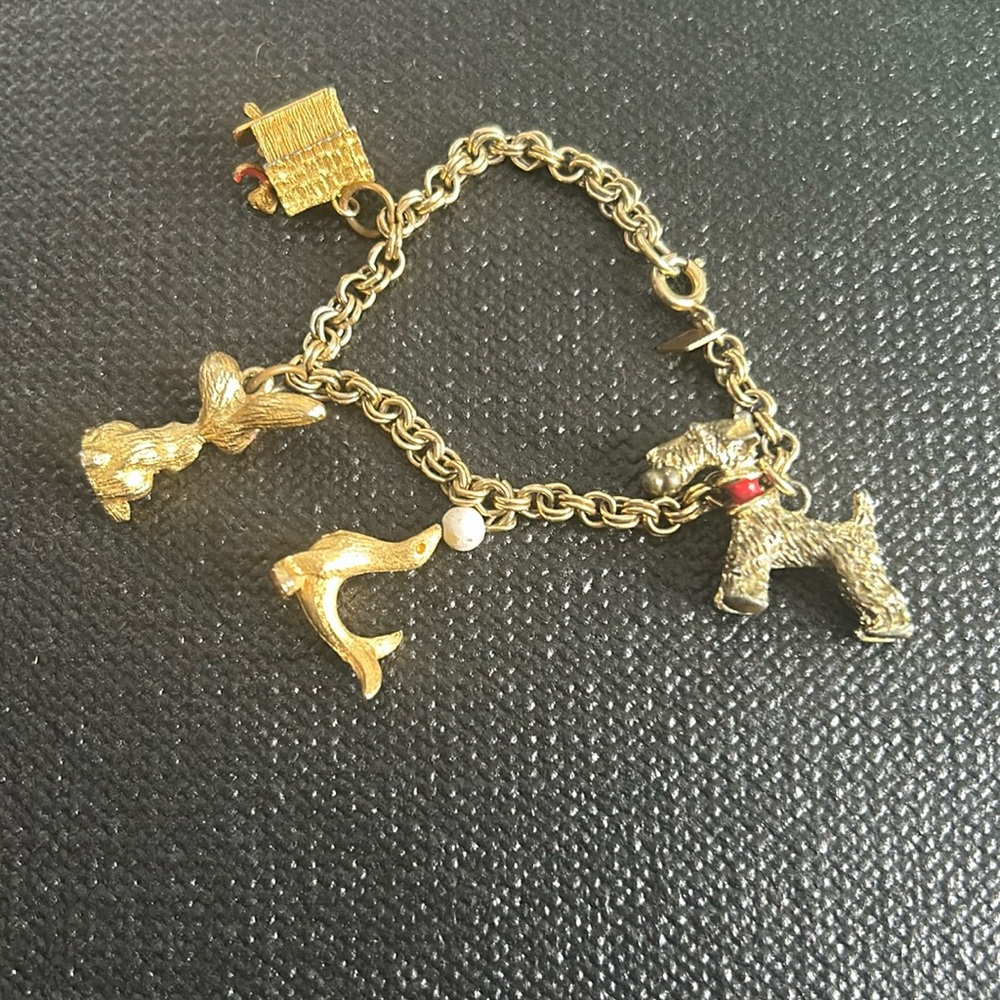 Sarah Coventry | vintage Animal charm bracelet SZ 6